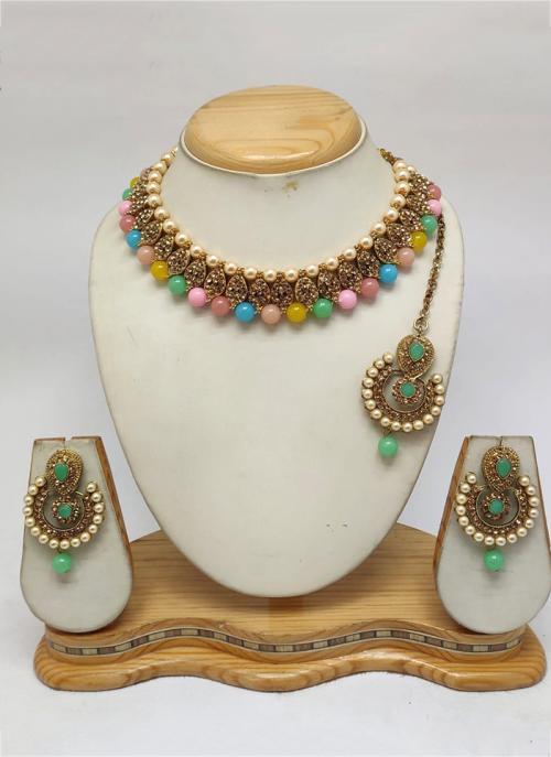Diamond Choker Necklace Set 