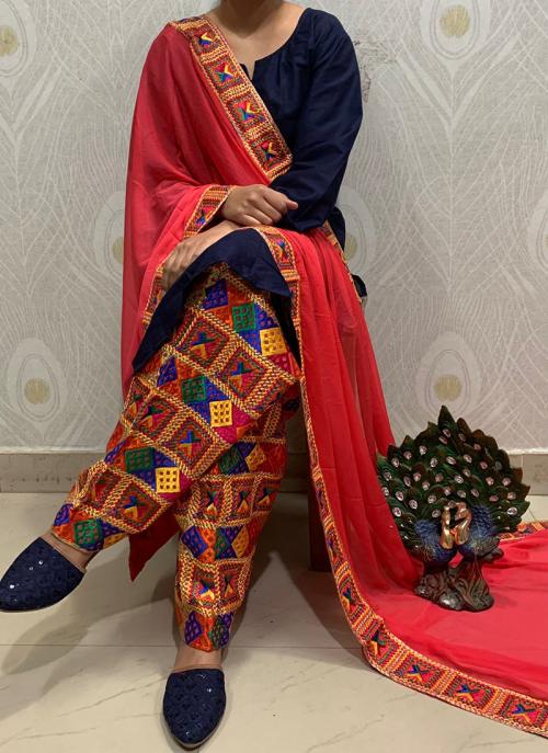 phulkari salwar suit