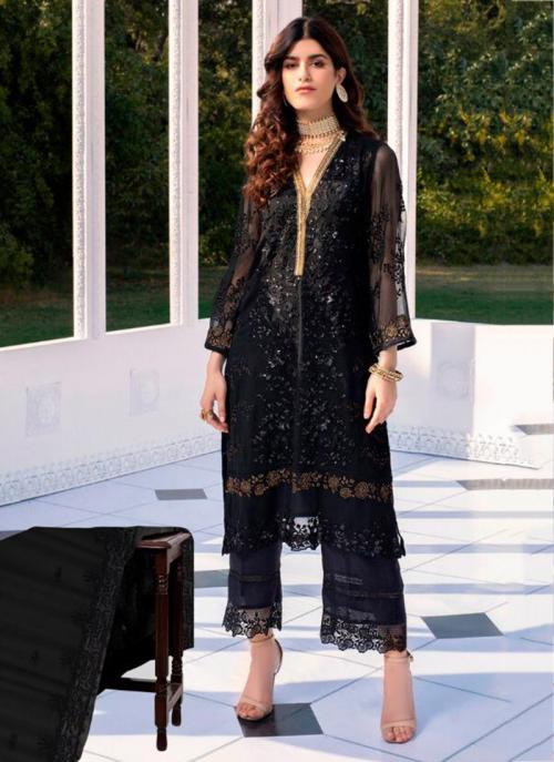 black pakistani suit