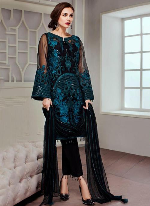 black pakistani suit