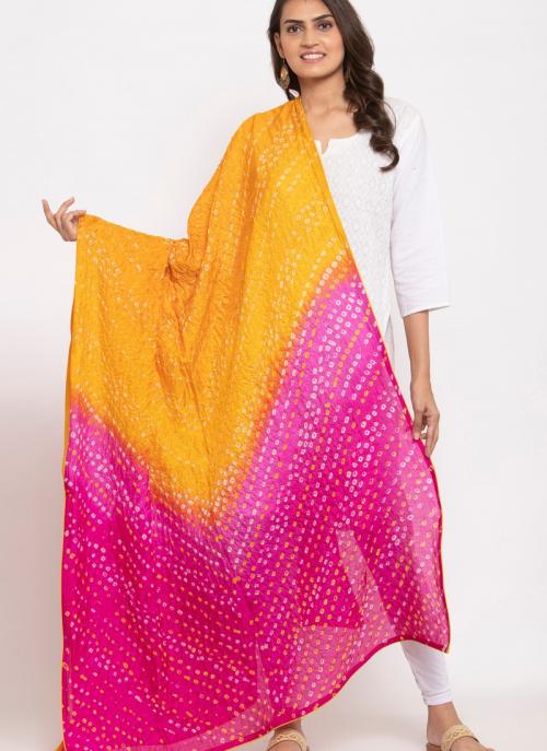 modal silk bandhani dupatta