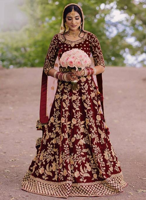 heavy work lehengas