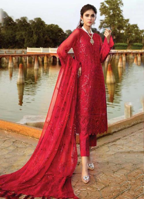 black and red pakistani suit