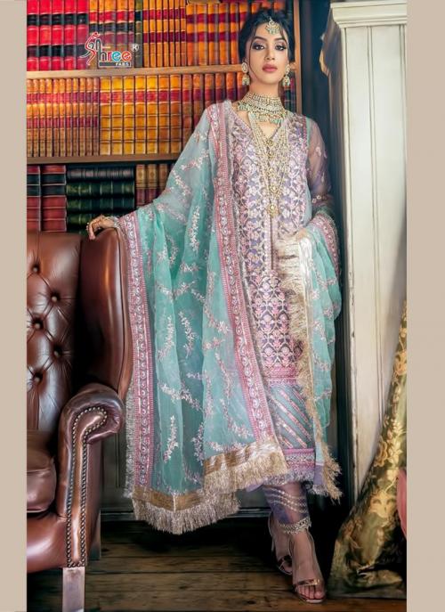 pakistani organza suit