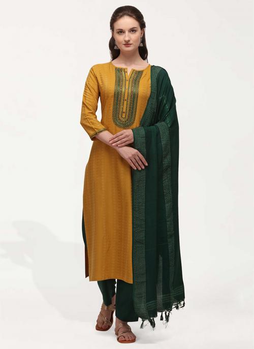 yellow readymade salwar suit