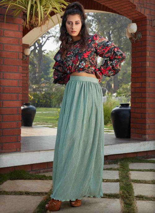 long skirt with shirt party wear