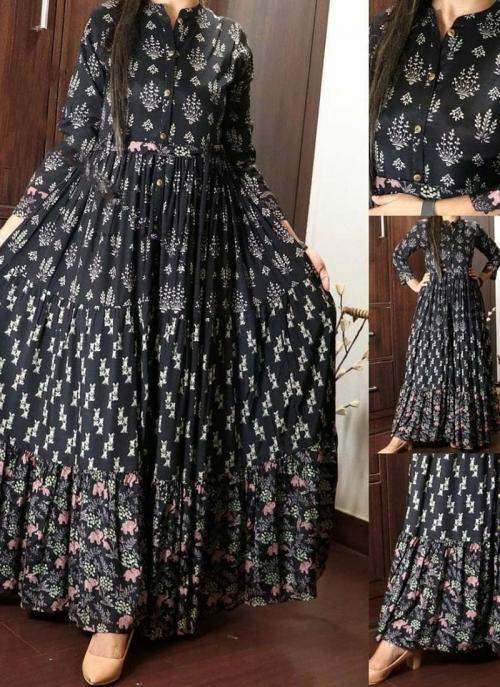 black cotton gown