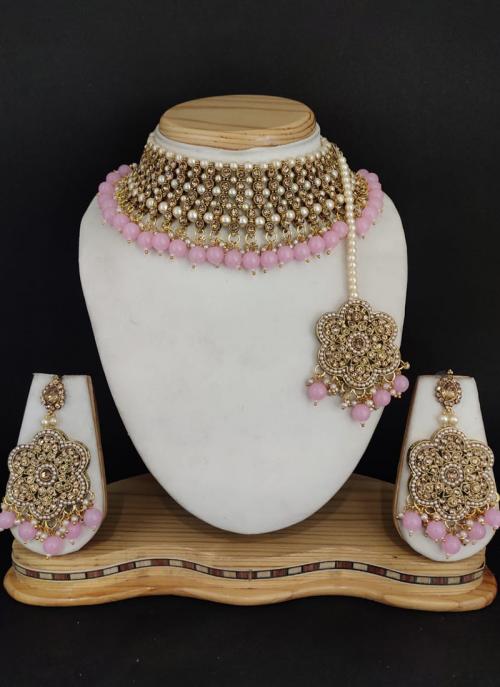 Buy Light Pink Pearl Beaded Wedding 