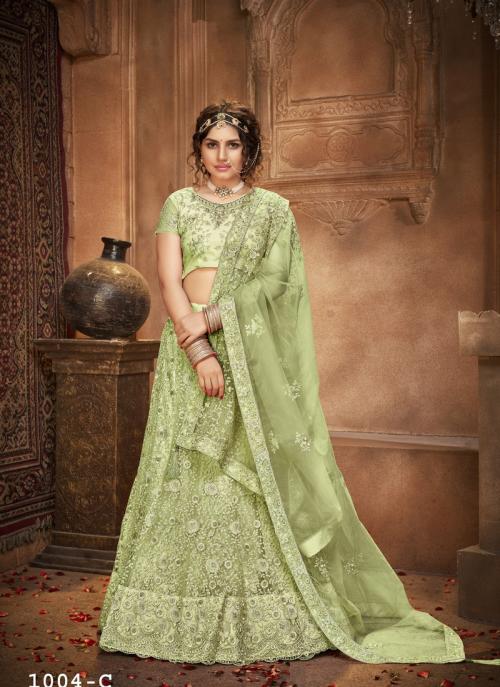 mint lehenga choli