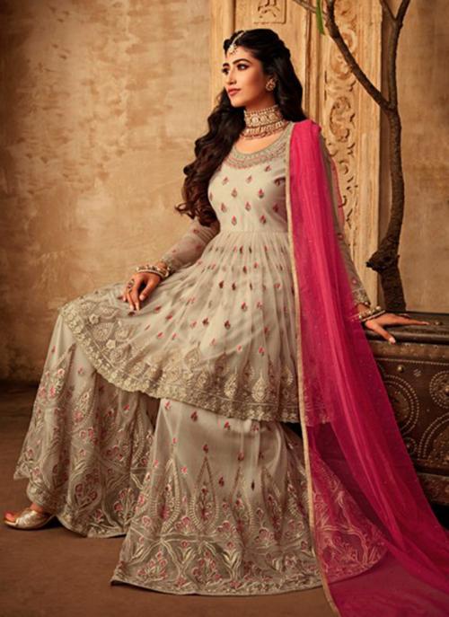 sharara suits for wedding