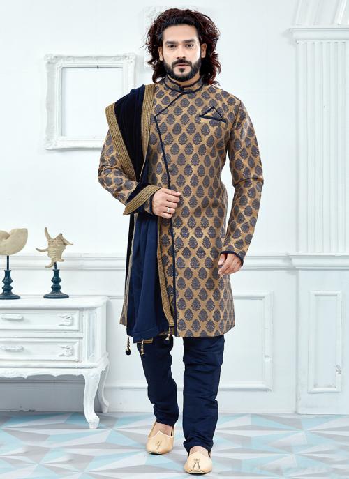 printed sherwani