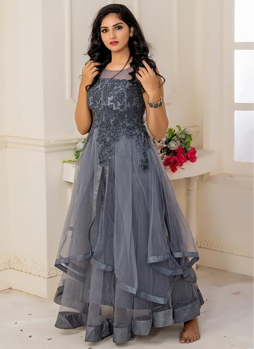 party wear net dress