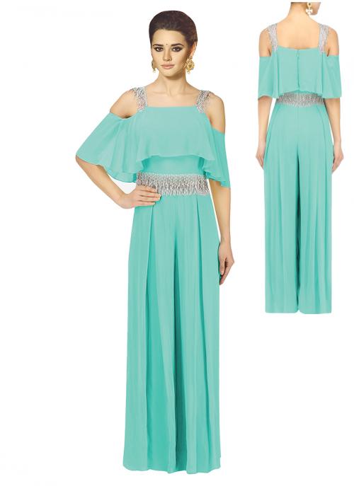 sea green jumpsuit