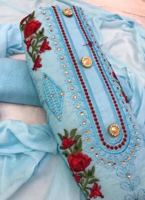 sky blue salwar suit
