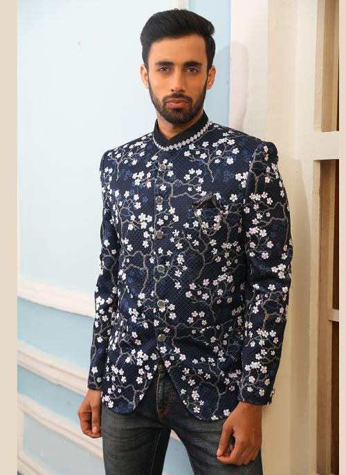 jodhpuri blazer printed