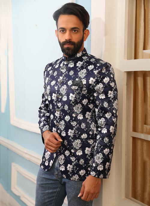 jodhpuri printed blazer