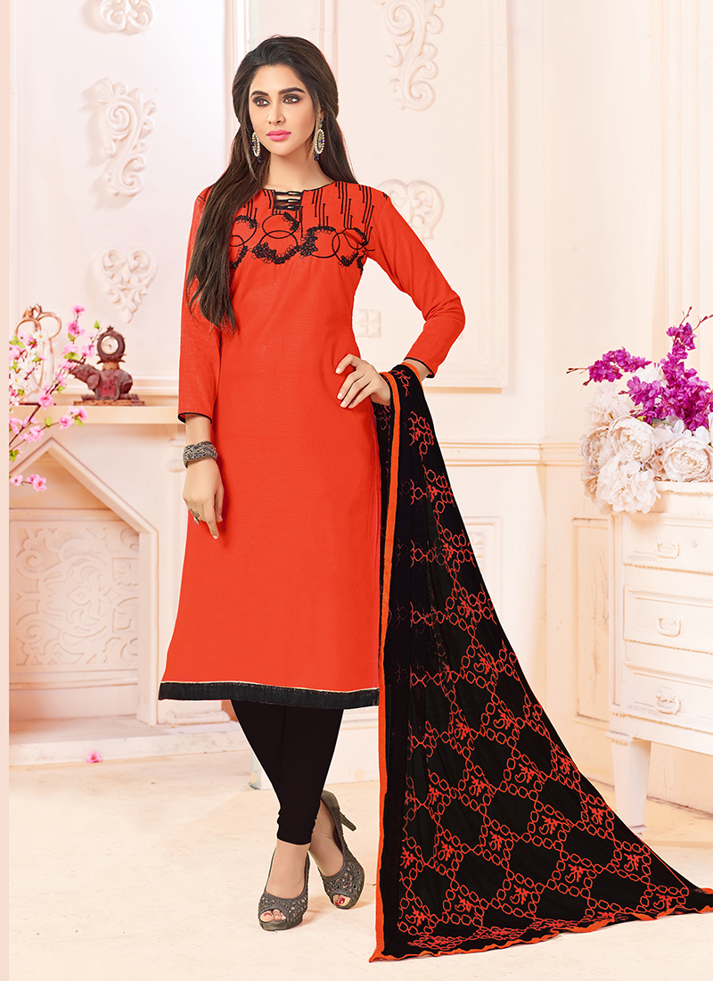 embroidery churidar online shopping