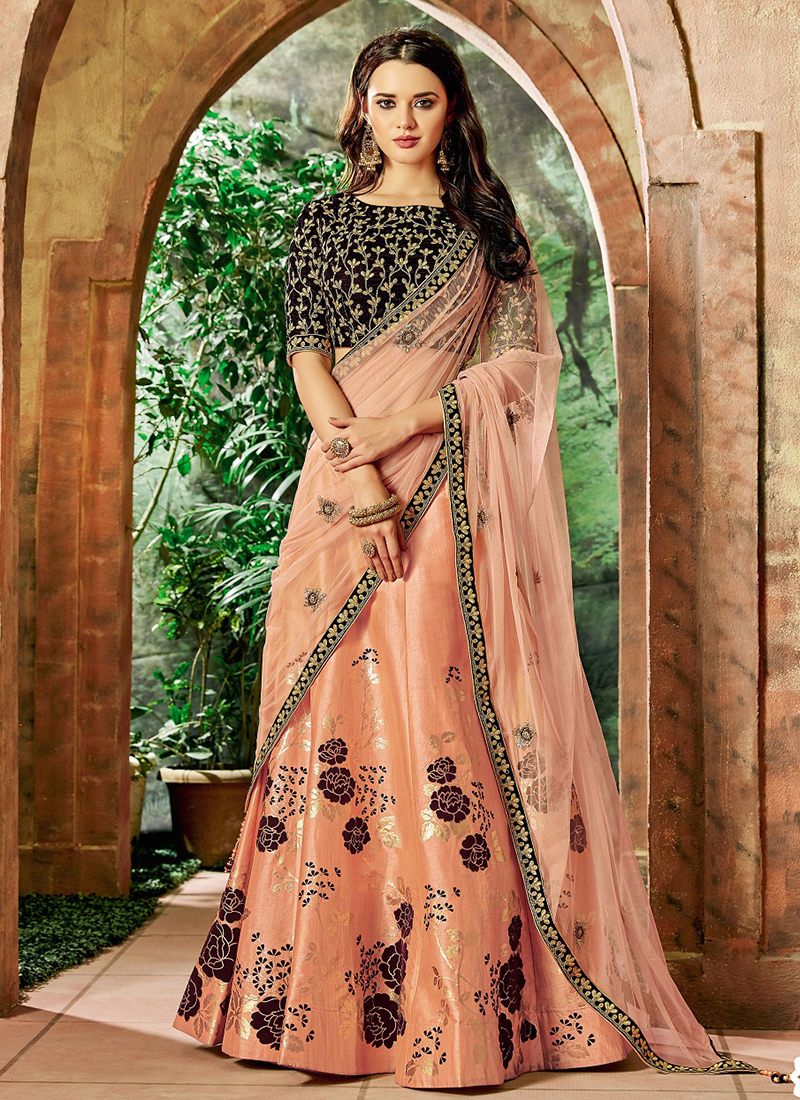 lehenga dressing style