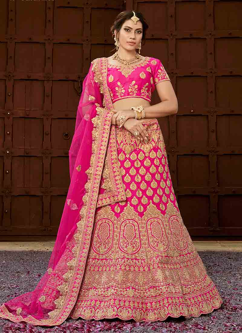 hand work bridal lehenga