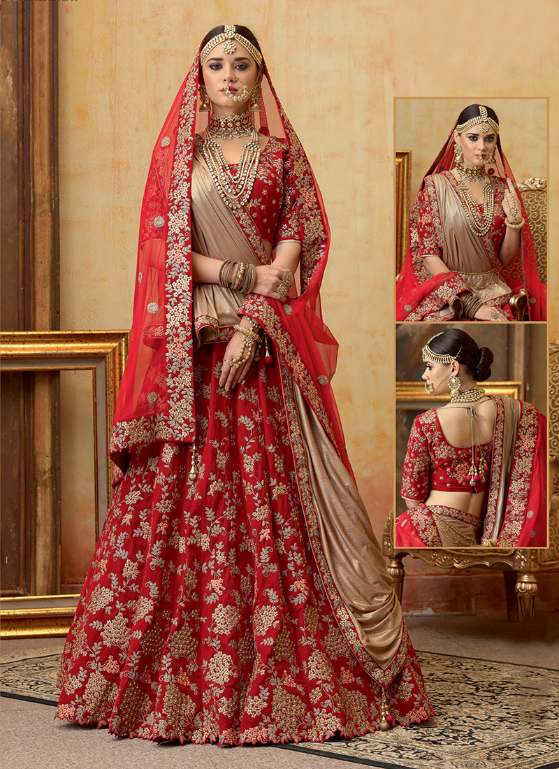 Sangeet Wear Velvet Fabric Maroon Color Designer Lehenga With Contrast Net  Dupatta